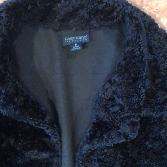 KAREN KANE VELOUR BLAZER/COAT SIZE S - Picture 2 of 5